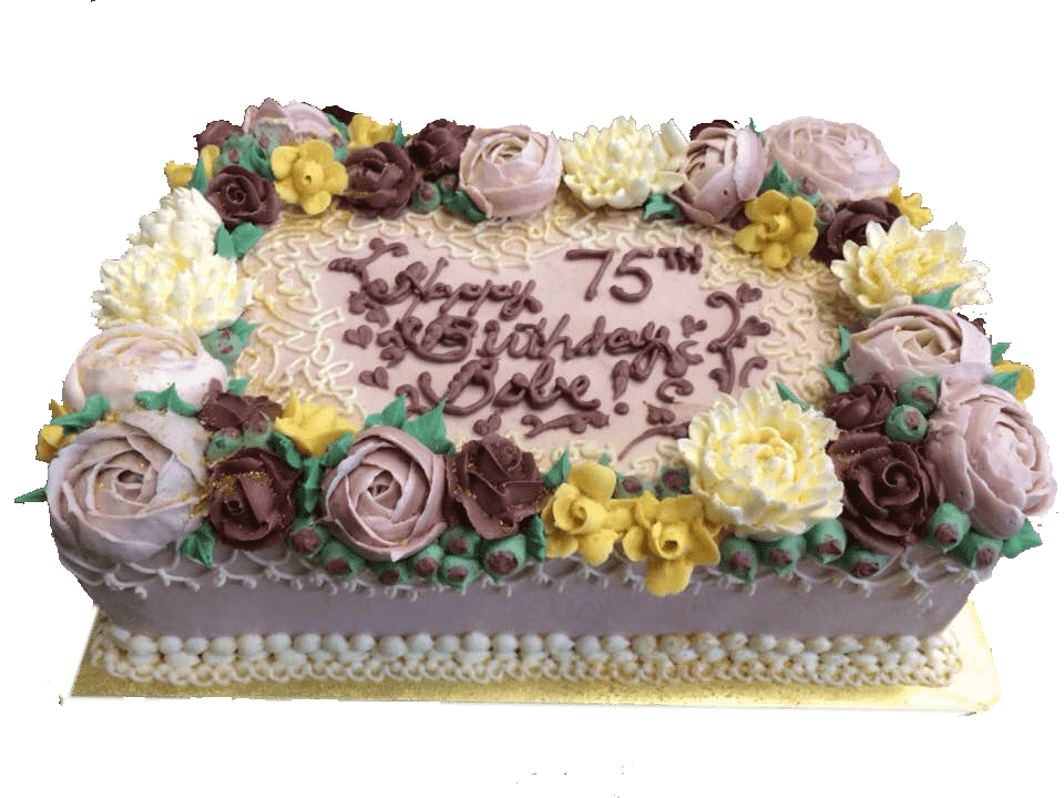 flower birthday cake