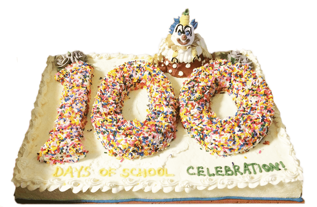 cake decorated with doughnuts
